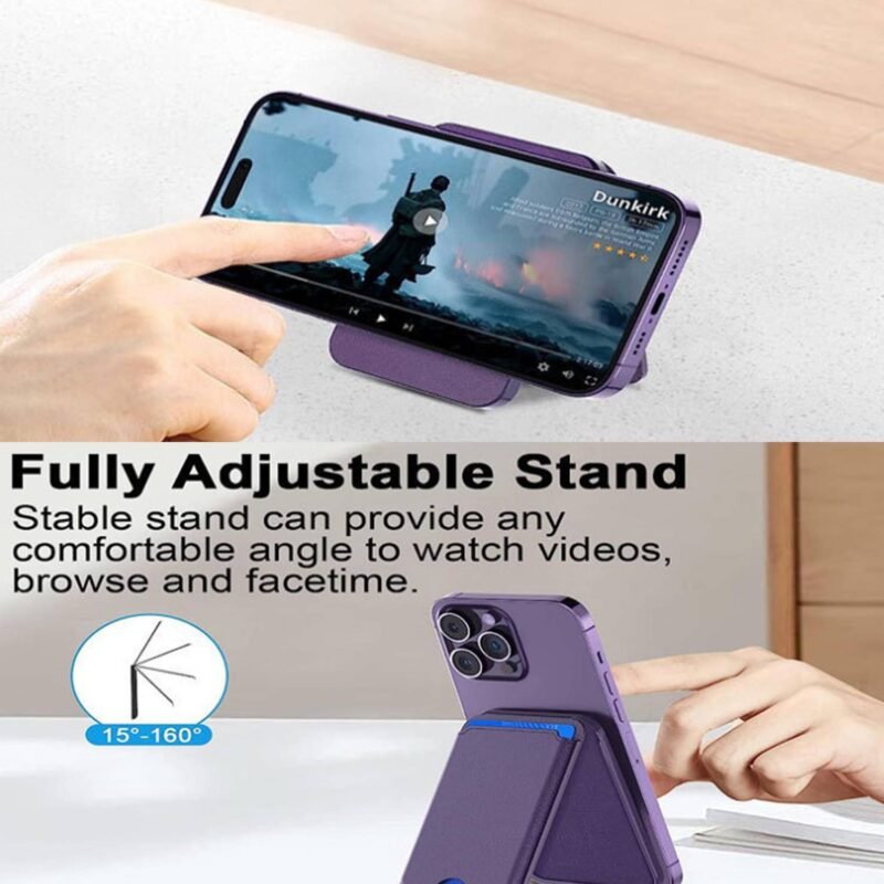 Custom Magnetic Phone Wallet Stand - 4