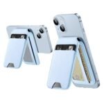 Custom Magnetic Vegan Leather Phone Wallet with Adjustable Stand - 5