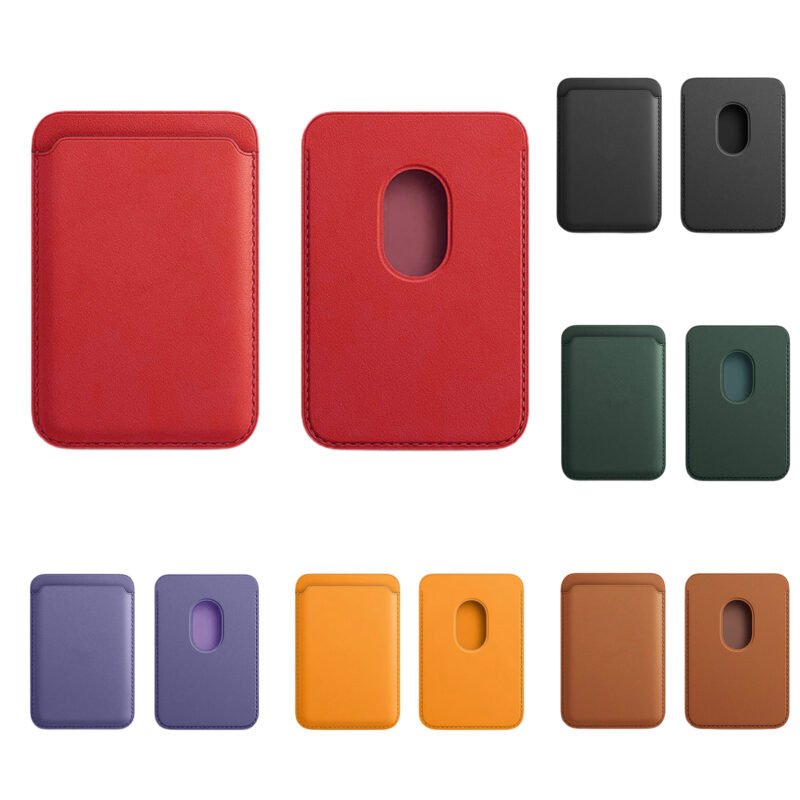 Custom Pu Magnetic Cell Phone Wallet Cash Holder - 1