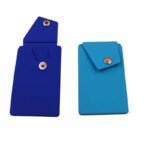 Custom Silicone Phone Wallet Stand with Button Pocket - 2