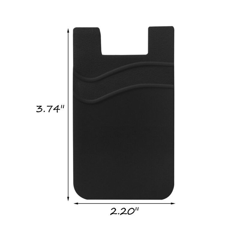 Custom 2 Pockets Silicone Phone Wallet - 1