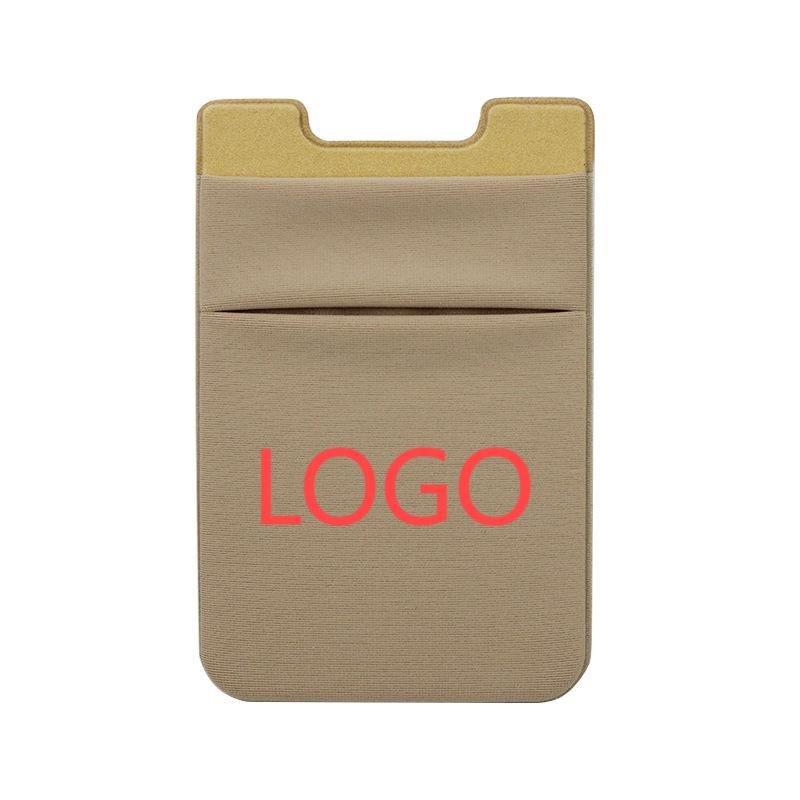 Custom Dual-Pocket Spandex Adhesive Phone Wallet - 1