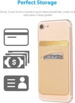 Custom Dual-Pocket Spandex Adhesive Phone Wallet - 3