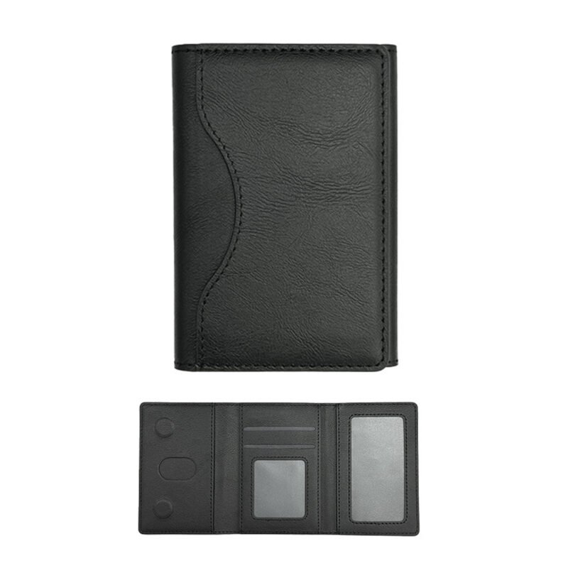 Custom Magnetic Triple-Fold Phone Wallet with Stand & Card Slots - 3