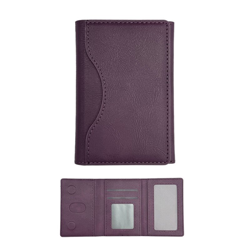 Custom Magnetic Triple-Fold Phone Wallet with Stand & Card Slots - 4