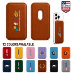 Custom PU Leather MagSafe Compatible Magnetic Phone Wallet - LOW MOQ: 50