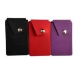 Custom Phone Wallet Stick-On Stand with Button Pocket - 1