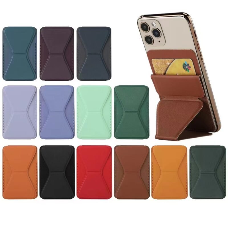 Custom Stick-On Foldable Phone Wallet & Kickstand - 1
