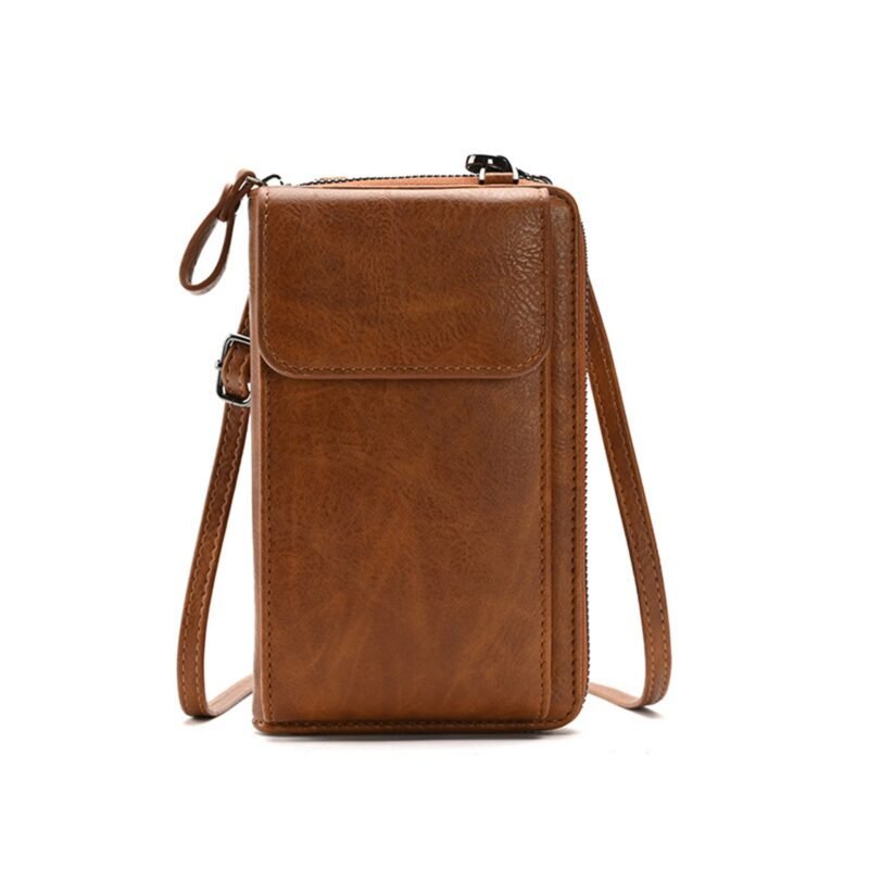 Custom PU Leather Crossbody Phone Wallet - 1