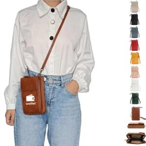 Custom PU Leather Crossbody Phone Wallet