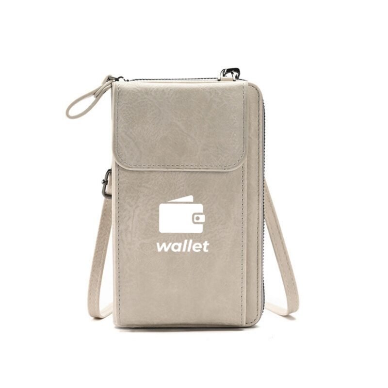 Custom PU Leather Crossbody Phone Wallet - 4