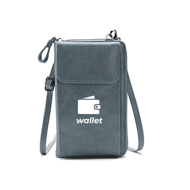 Custom PU Leather Crossbody Phone Wallet - 8