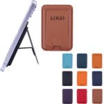 Custom PU Leather Magnetic Phone Wallet Stand