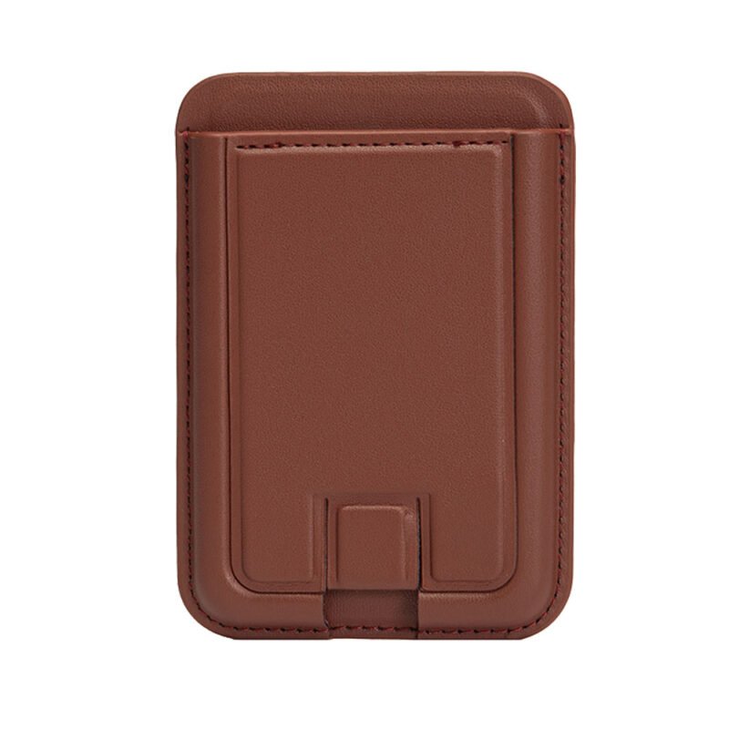 Custom PU Leather Magnetic Phone Wallet Stand - 4