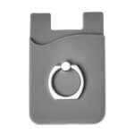 Custom Silicone Phone Wallet With Finger Ring - 1