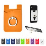 Custom Silicone Phone Wallet With Finger Ring