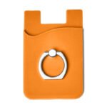 Custom Silicone Phone Wallet With Finger Ring - 2