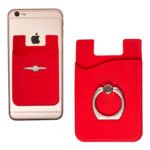 Custom Silicone Phone Wallet With Finger Ring - 3