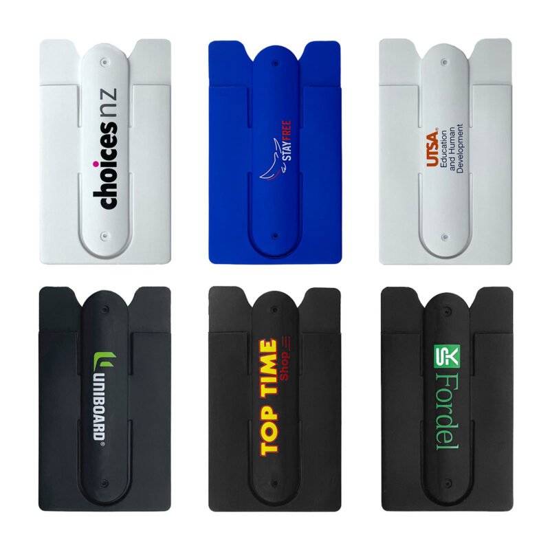 Custom Silicone Phone Wallet with Stand - 1