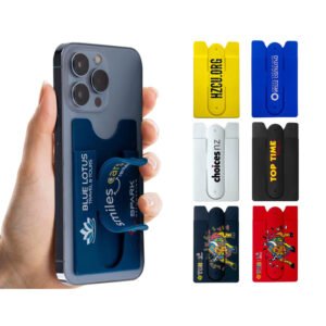 Custom Silicone Phone Wallet with Stand